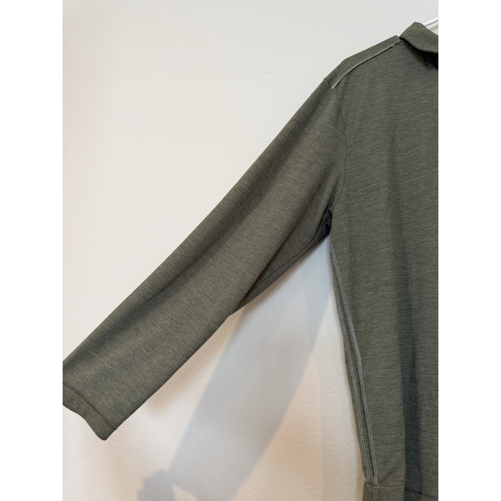 Men Tommy Bahama Long Sleeve 3 Button Green SZ Large. PLEASE CHECK MEASUREMENTS - Picture 4 of 7